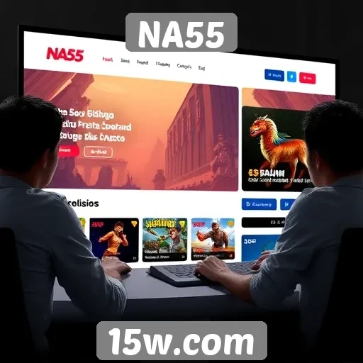 Experiência de usuário no site de jogos NA55